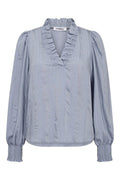 Kesi V-Blouse 45024 | Pale Blue | Bluse fra Co'couture