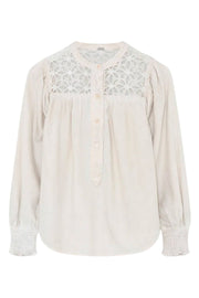 Mira shirt 52612 | Creamy Beige | Skjorte fra Gustav