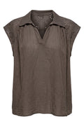 Broderie Anglaise Top | Dark Maroon