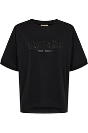 Carol Tee 205112 | Black W. Black | T-Shirt fra Freequent