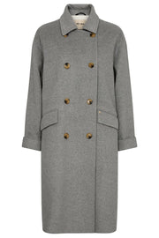 Venice Wool Coat | Grey Melange | Jakke fra Mos Mosh