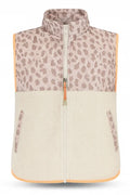 Teddy Leo Vest | Creme Pale Lux Leo Neon Orange | Vest fra Liberté