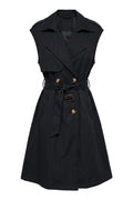 Jade Trench Vest | Black
