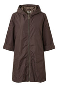 Nimbus Long Rain Jacket | Dark Brown