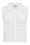 Fraya Waistcoat 207987 | Brilliant White | Vest fra Freequent