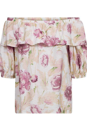 Maise Blouse 208047 | Brilliant White W. Ballerina | Bluse fra Freequent