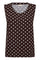 Lavisco Top 208200 | Coffee Bean W. Brilliant White | Bluse fra Freequent