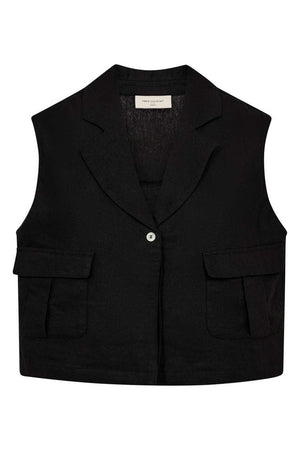 Lava Waistcoat 208323 | Black | Vest fra Freequent