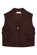Lava Waistcoat 208323 | Coffee Bean | Vest fra Freequent