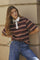 Augusta Stripe Polo Tee 33175 | Winered | T-Shirt fra Co'couture