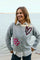 Nomas Cardigan 211606 | Med Grey Mel W Fuchsia Purple | Cardigan fra Freequent