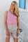Natalia Tank Top | Pink Rose Stripe | Top fra Liberté