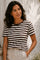 Liana Tee 211647 | Coffee Bean W. Star Off-White | T-Shirt fra Freequent