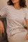 Liana Tee 211647 | Simply Taupe W. Star Off-White | T-Shirt fra Freequent