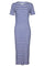 Natalia Ss Dress | Cobolt Blue Creme Stripe | Kjole fra Liberté