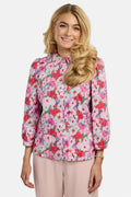 Flora Blouse | Painted Pink Flower | Bluse fra Liberté – nedsat