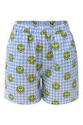 Sara Shorts | Blue Check Smiley | Shorts fra Liberté – nedsat