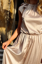 Hailey Halterneck Top | Champagne Diamond | Top fra Liberté