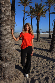 Ulla Tshirt | Coral | Bluse fra Liberté
