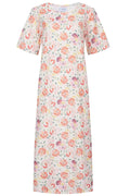 Alma T-Shirt-Kleid | Creamy Peach Flower | Kleid von Liberté