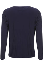 Natalia Ls Boxy Blouse | Navy | Bluse fra Liberté