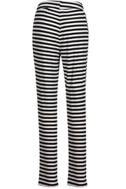 Natalia Straight Pants | Black Creme Stripe | Bukser fra Liberté