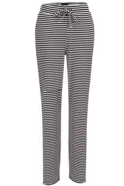 Natalia Straight Pants | Navy Creme Small Stripe | Bukser fra Liberté