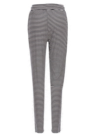 Natalia Straight Pants | Navy Creme Small Stripe | Bukser fra Liberté