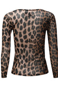 Mesh Ls Tshirt | Big Lux Leo | Bluse von Liberté 