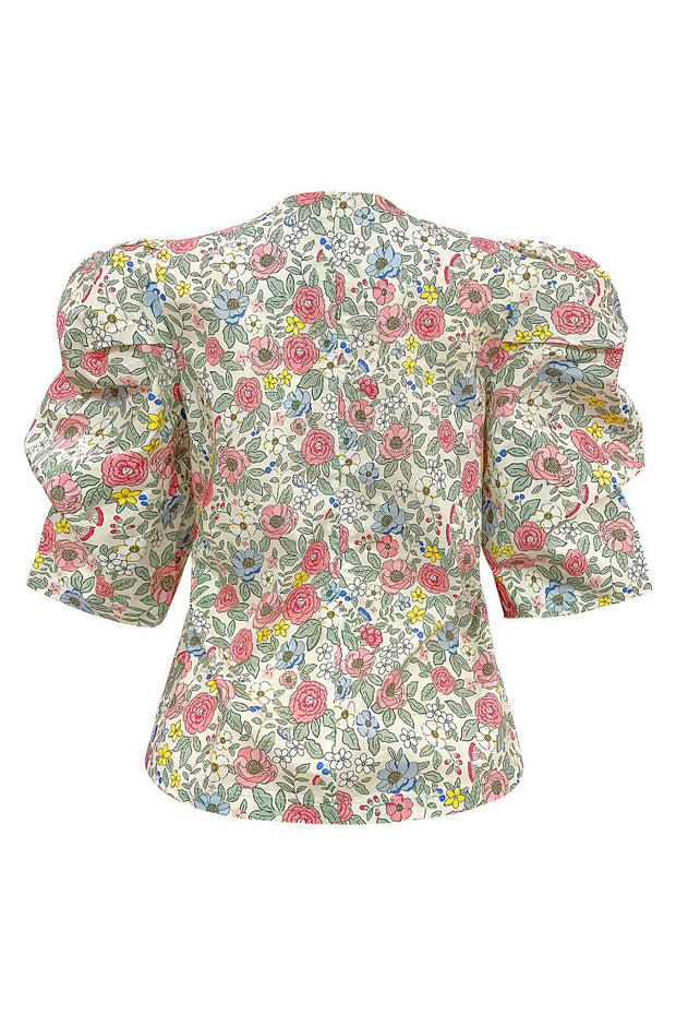 Winnie Blouse | Ivory Floral | Bluse fra Liberté