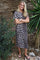 Alma Tshirt Dress | Big Lux Leo Fossil | Kjole fra Liberté