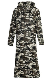 Sue Long Hoodie Dress | Camo | Kjole fra Liberté