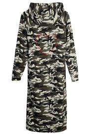 Sue Long Hoodie Dress | Camo | Kjole fra Liberté