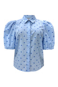 Flora Ss Blouse | Blue Hearts | Bluse fra Liberté – nedsat