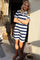 Polo Ss Dress | Navy White Stripe | Kjole fra Liberté