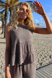 Anni Top | Brown | Bluse fra Liberté
