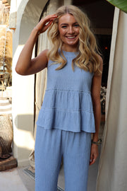 Anni Pants | Dusty Blue | Bukser fra Liberté
