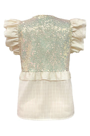 Nor Frill Blouse | Ivory | Bluse fra Liberté