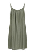 Casale short strap dress | Kaki – nedsat