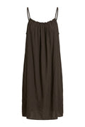 Casale short strap dress | Dark Maroon