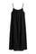 Casale short strap dress | Black