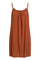 Casale short strap dress | Rust