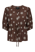 Fia Ss Blouse | Brown | Bluse fra Liberté