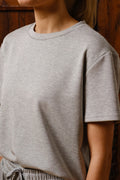 Henne Tshirt | Grey Melange | T-Shirt fra Liberté