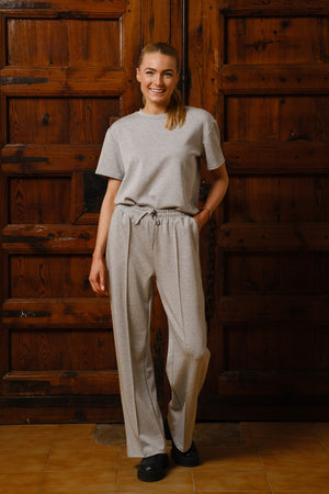 Henne Jog Pants | Grey Melange | Bukser fra Liberté