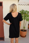 Henne Tshirt Dress | Black | Kjole fra Liberté
