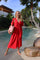 Notti Ss Dress | Lobster Red