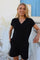 Nuni Vneck Tshirt | Black | T-Shirt fra Liberté