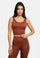 Nicole Workout Bra | Rust Red