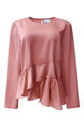 Fie Ls Frill Blouse | Dusty Rose – nedsat